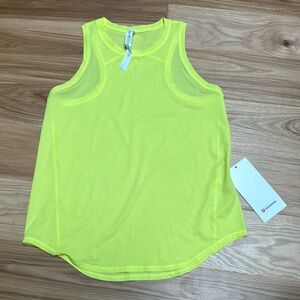 NWT High neck run and train tank top highlight yellow 6